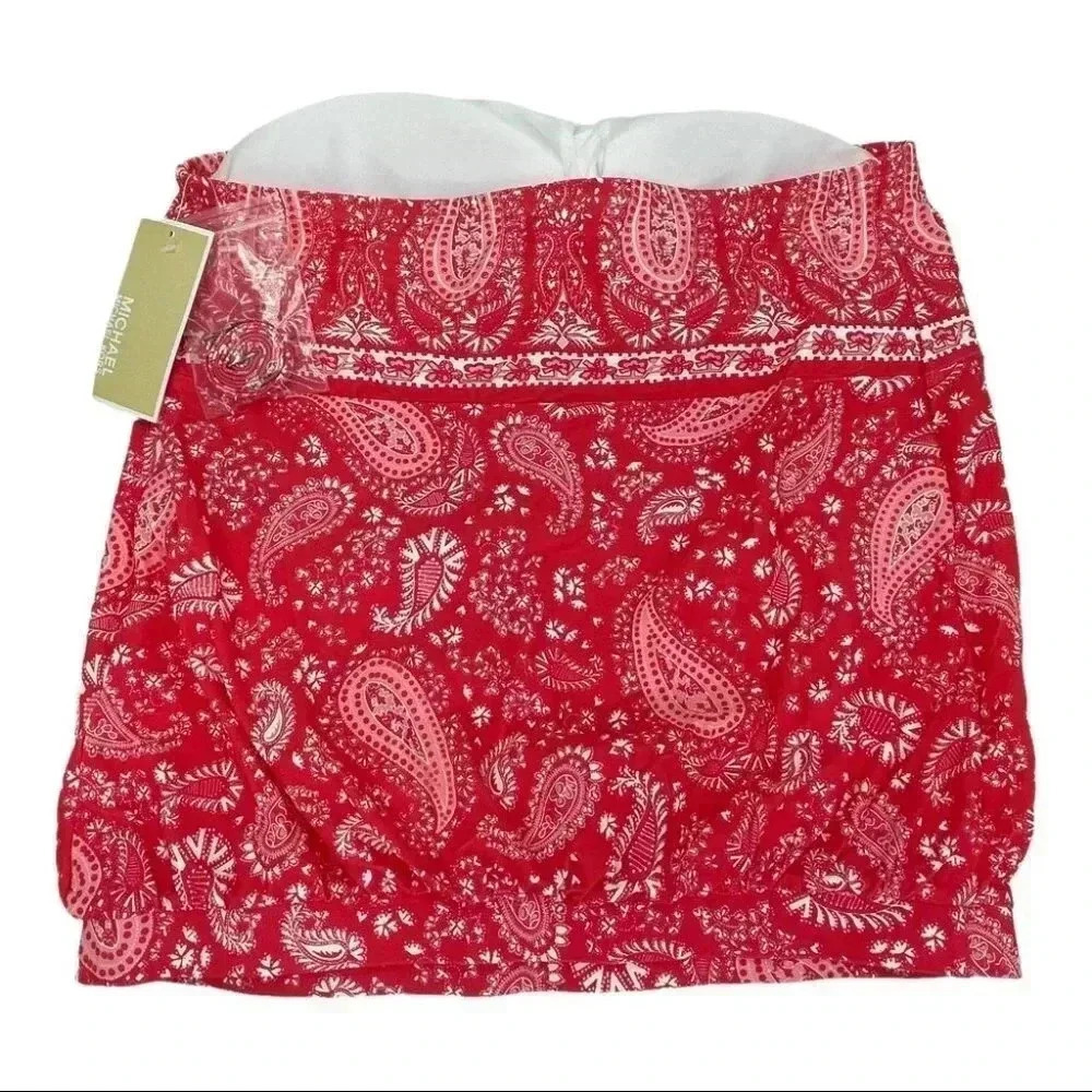 Michael Kors Paisley Blouson Bandini Womens Swim Top - Picture 5 of 8